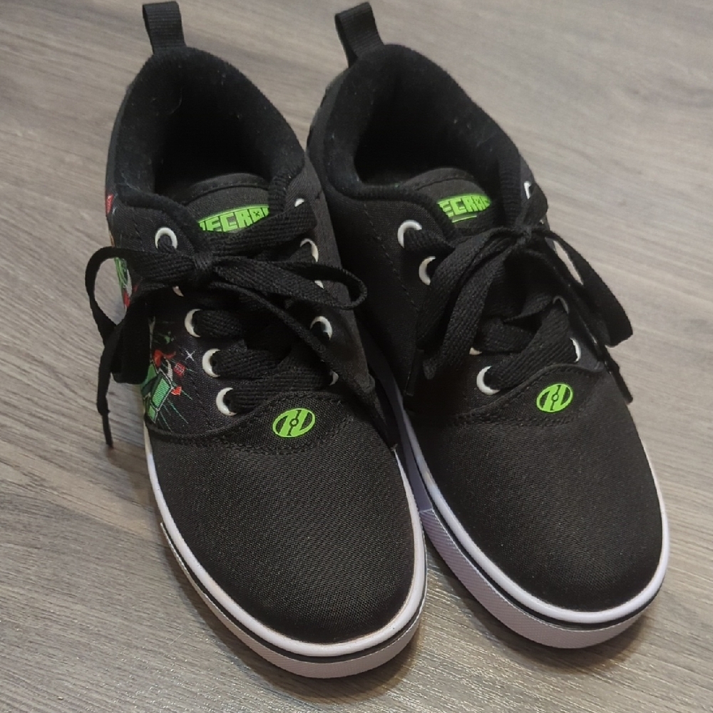 Kids Black and Green Sneakers